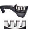 Ascutitor Cutite Bohmann 3 in 1 Diamant, Otel Tungsten, Ceramica, Negru, Manual