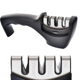 Ascutitor cutite Bohmann 3 in 1, diamant, otel tungsten, ceramice, negru