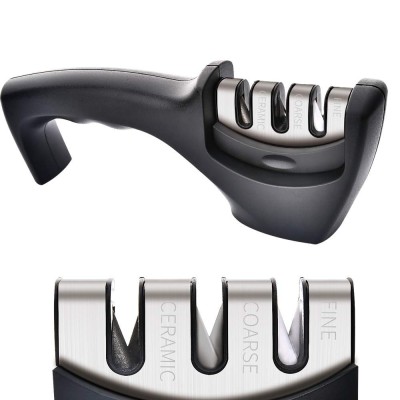Ascutitor cutite Bohmann 3 in 1, diamant, otel tungsten, ceramice, negru foto