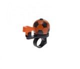Sonerie bicicleta din-din forma de minge, culoare portocaliu/negru Cod:AWR1609