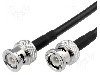 Cablu adaptor BNC mufa, din ambele par&amp;#355;i, 0.5m, 50&Omega;, AMPHENOL - AFN81