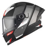 Cumpara ieftin Casca integrala pentru scuter - motocicleta MT Braker SV Chento B0 gri mat (ochelari soare integrati) M (57/58cm)