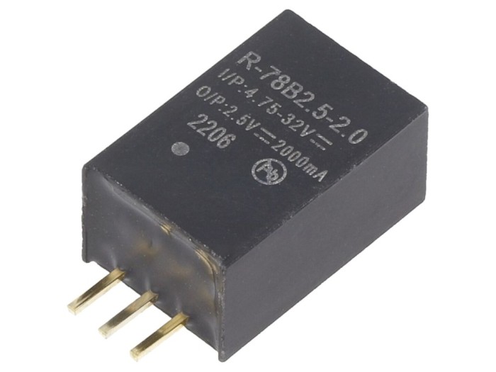 Convertor DC/DC 5W 2,5V 2A SIP3