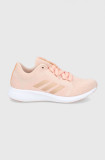 Adidas Pantofi Edge Lux 4 culoarea roz, cu toc plat