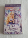 Barbie Si Al Ei Pegasus Magic, casetă video VHS, desene animate, originală
