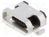 Conector USB B micro, versiune USB 2.0, orizontala, GCT - USB3155-30-A