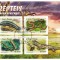 S. TOME E PRINCIPE 2016 - Fauna africana, Reptile / set complet - colita+bloc