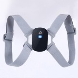 Corector pentru postura, SMART, cu ecran LCD, vibratii, reincarcabil, marime universala, gri