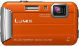 Aparat Foto Digital Panasonic DMC-FT30EP-D, 16.1 MP, 1/2.3inch CCD, Filmare HD, Zoom Optic 4x (Portocaliu)