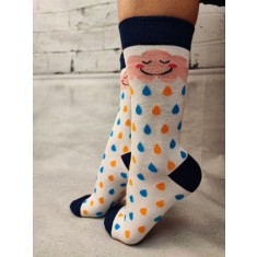STK434-424 Sosete medii din bumbac ultrasox model norisor vesel