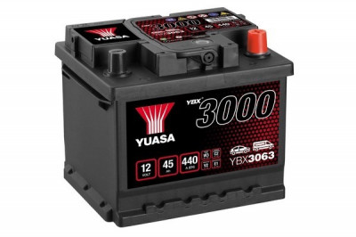 Baterie Yuasa 12V 45AH/440A YBX3000 SMF (R+ Standard) 207x175x175 B13 (pornire) foto
