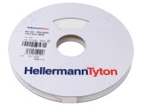 Marcaje termocontractabile albe cu pereți subțiri HELLERMANNTYTON, diametru 4,8mm, temperatură lucru -55...135&deg;C