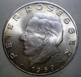 F.602 AUSTRIA PETER ROSEGGER 25 SCHILLING 1969 XF/AUNC ARGINT