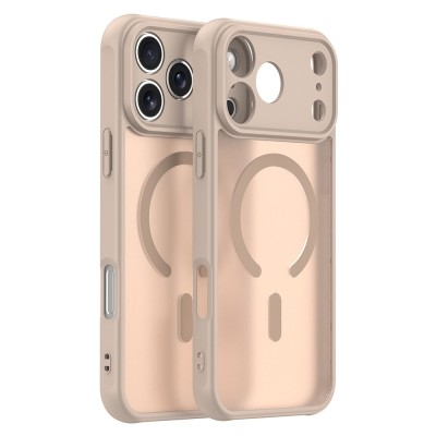 Husa iPhone 17 Pro 6.3 Silicon Magsafe Halofrost Auriu foto
