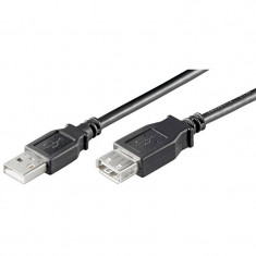 Cablu prelungitor Goobay USB A Male - USB A Female 5m Black foto