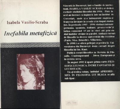 Isabela Vasiliu-Scraba, Inefabila metafizică foto