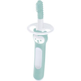 MAM Massaging Brush perie de dinti pentru copii 3m+ Turquoise 1 buc
