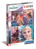 Puzzle Clementoni Disney Frozen, 2 x 60 piese