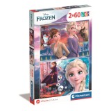 Puzzle Clementoni Disney Frozen, 2 x 60 piese