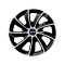 Set 4 Capace Roti potrivite jantelor de 14 inch, pentru Volvo, model Stig Extra Black &amp; White