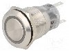 Intrerupator anti-vandalism, ON-ON, &Oslash;19mm, ONPOW - LAS1-AGQ-11ZE/W/12V/S
