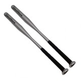 Set 2 Bate Baseball Aluminiu 80cm Argintiu DEPOX&reg; Home Run Antrenament Profesionist Grip Anti-Alunecare