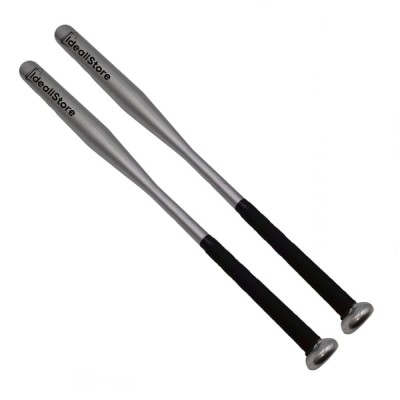 Set doua bate de baseball DEPOX&amp;reg;, Home Run, aluminiu, 80 cm, argintiu foto