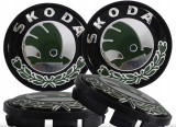 Plăcuțe cu emblemă Skoda 60 mm Set de 4 piese