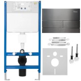Cadru WC &icirc;ncastrat K011A-Q Rea cu buton T Titan