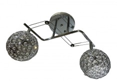 Lustra Julia 6133/2 magnet, 2*E27, brate reglabile, cristal foto