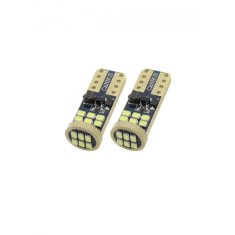 set 2 leduri t10 w5w, canbus ,alb 6000k, 12v