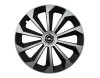 Set 4 capace roti Fame Gri-Negru cu inel R14, pentru gama auto Opel, Autohelix MSA