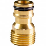 TOPGARDEN Adaptor robinet cu filet exterior din alama, dimensiune 1/2&rdquo;