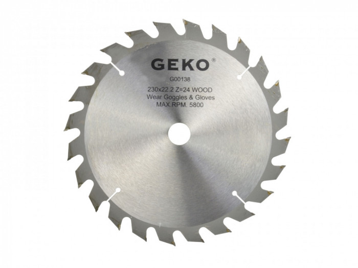 Disc pentru lemn, 230x22x24T, Geko G00138