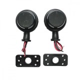 Lampa laterala gabarit rotativa LED 12-24V galben-rosu fumuriu