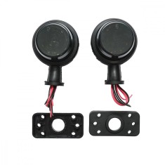 Lampa laterala gabarit rotativa LED 12-24V alb-rosu fumuriu