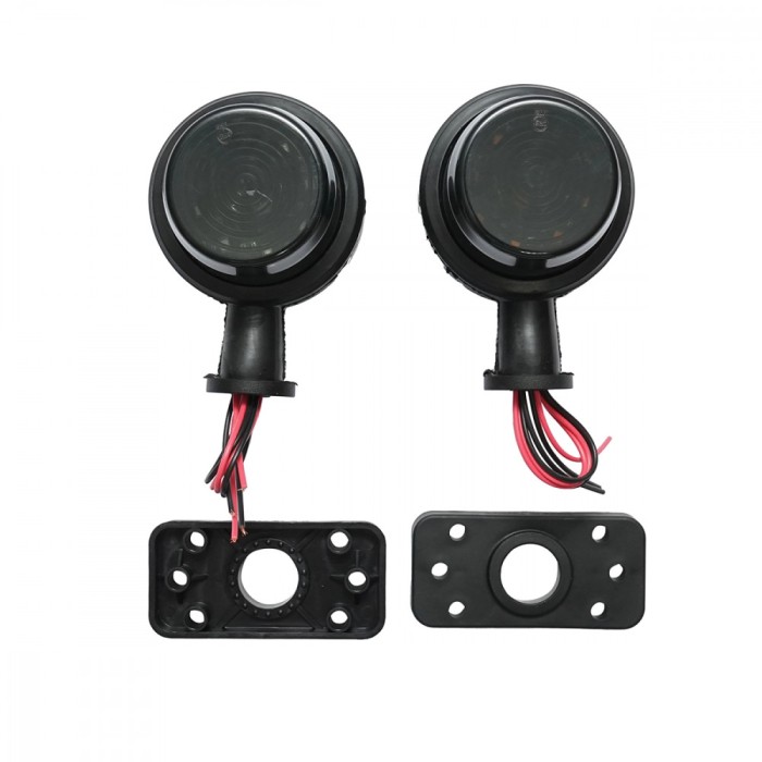 Lampa laterala gabarit rotativa LED 12-24V alb-rosu fumuriu