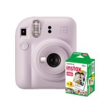 Aparat foto instant color, Fujifilm Instax Mini 12, culoarea mov liliac + Film Mini 2x10