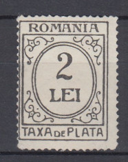 ROMANIA 1930 TAXA DE PLATA FILIGRAN PTT MNH foto