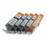 Set 5 cartuse imprimanta Canon PGI525/CLI526Bk/CLI526C/CLI526M/CLI526Y compatibile, Multicolor, Original