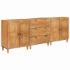 VidaXL Bufet 3 pcs Maro 60 x 33 x 75 cm Lemn masiv de mango 3310065