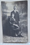 Carte poștală foto cuplu &ndash; Atelier Frații Josefovici Giurgiu &ndash; cca 1910&ndash;1915
