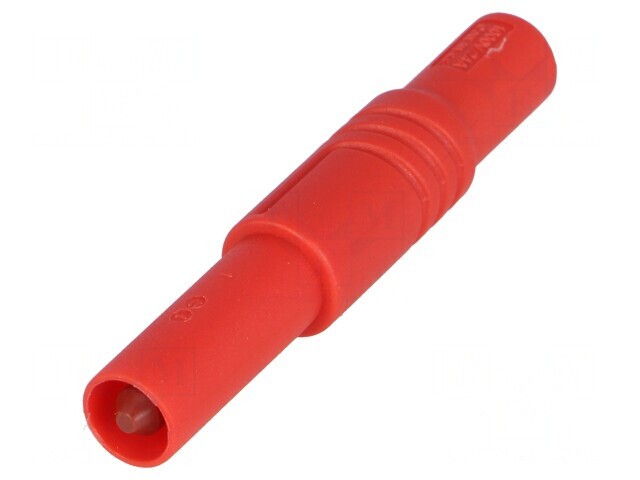 Mufă Banană 4mm Roșie cu Izolație