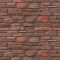 Fototapet de perete autoadeziv si lavabil Zid piatra dreptunghiulara subtire maro si rosu, 250 x 200 cm