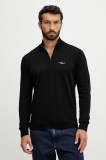 Aeronautica Militare pulover de bumbac culoarea negru, light, MA1578UL00506