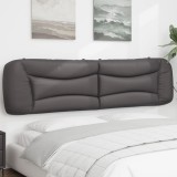 vidaXL Pernă pentru tăblie, gri, 200 cm, piele artificială