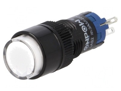 Comutator apăsare 2 poziții SPDT 0,5A 250V IP40 foto