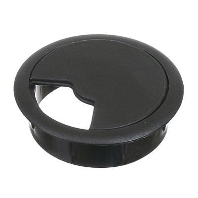 Doza birou pentru trecere cabluri, &amp;Oslash; 60 mm, negru, 10 buc / set foto