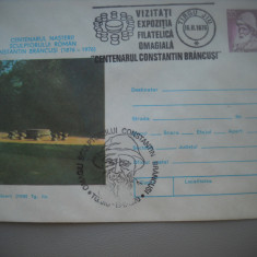 HOPCT PLIC 1837 MASA TACERII -CENTENARUL NASTERE C-TIN BRANCUSI 1976-ROMANIA