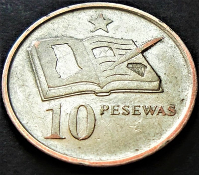 Moneda exotica 10 PESEWAS - GHANA, anul 2007 * cod 973 = circulata foto